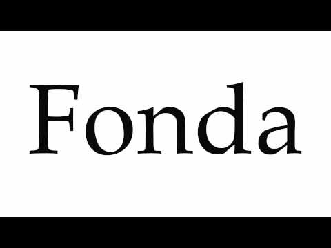 How to Pronounce Fonda