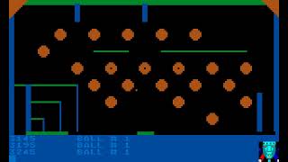 Atari 800 Game: Pinball Game (1980)