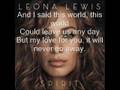 Leona Lewis-Angel w/lyrics