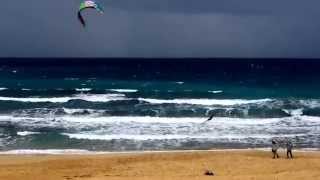 preview picture of video 'Kite Surfing at Golden Bay - Malta'