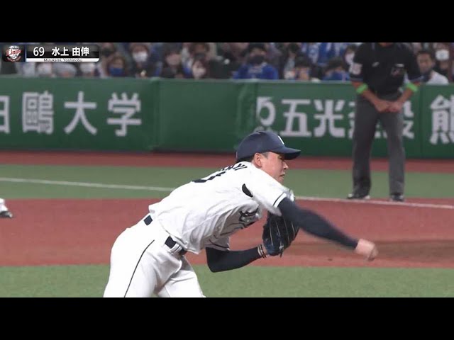 L水上由伸『投げっぷり!マウンド度胸!いい表情(かお)!』