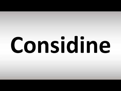 How to Pronounce Considine