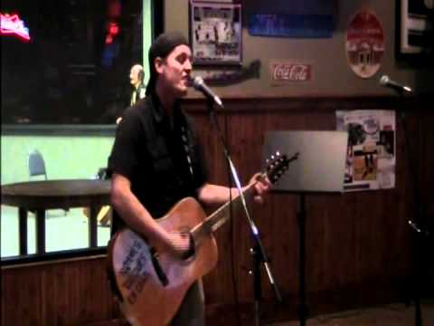 Aaron Lawrence performing one of his original songs.