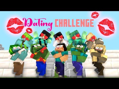 Minecraft, Dating With A Cute Girls Challenge (PART 2) - Monster School Animation