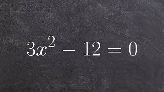 Learn how to factor out the GCF to solve a quadratic equation