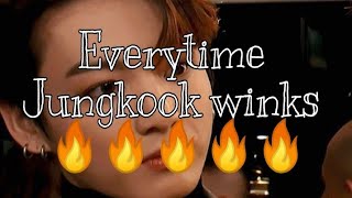 Everytime Jungkook wink ❤️💜🔥🔥🔥🔥