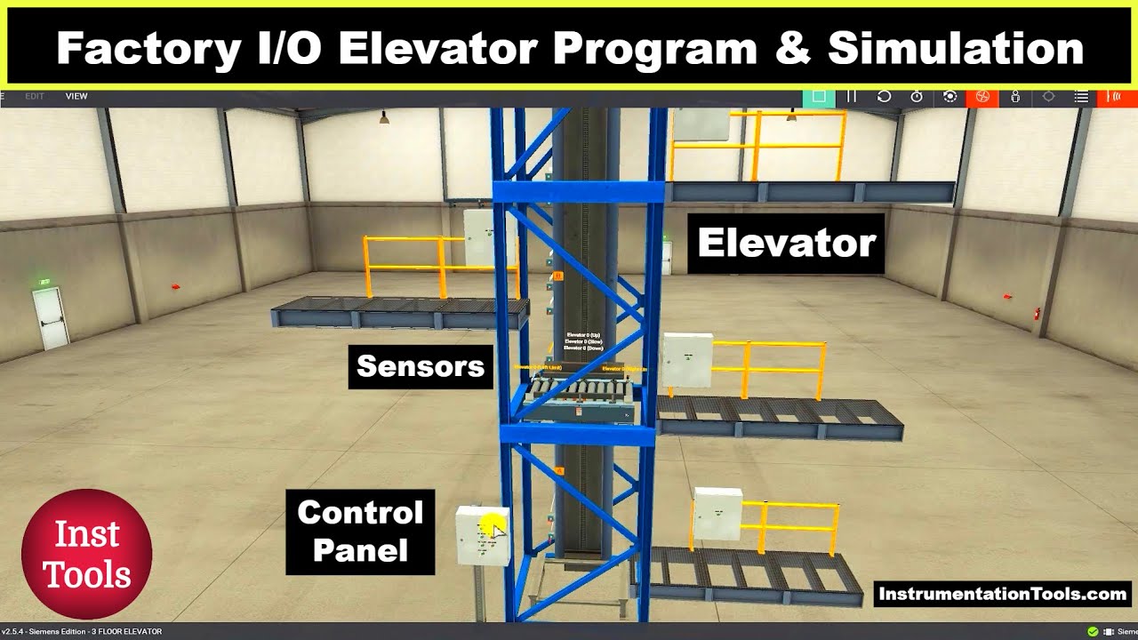 Factory I/O Elevator Programming and Simulation