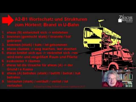 Lektion A2-B1 WS u. Strukturen Brand in Stuttgarter U-Bahn