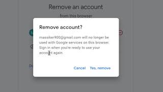 how to remove your google account from a computer