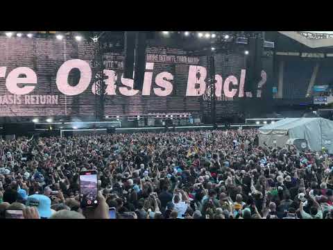 Oasis - Intro/Hello clip (Oasis Live '25, Murrayfield Stadium, Edinburgh 09/08/25)