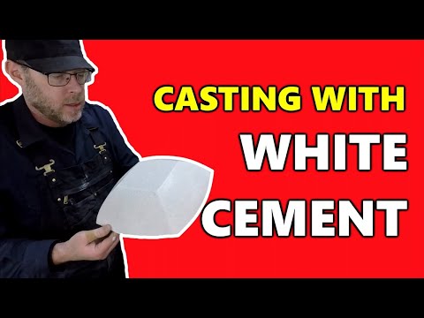 White Concrete Bowl