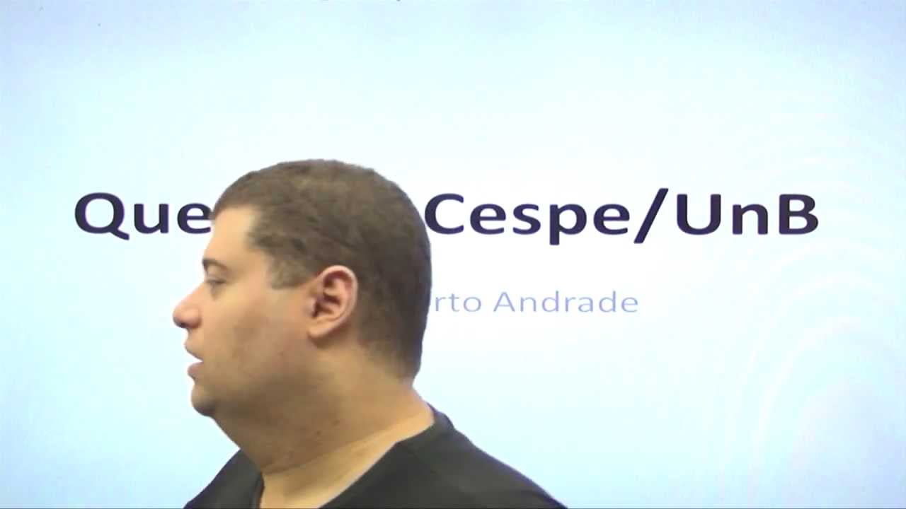 Prof.: Roberto Andrade - Informática - Questões Cespe