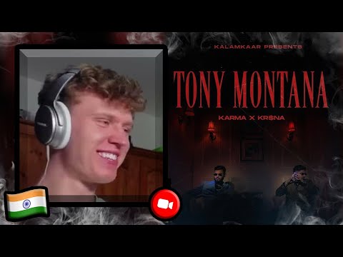 FIRST REACTION TO TONY MONTANA - KARMA X KR$NA | Indian Music Reaction