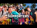 VITOR ROQUE and rest of FC BARCELONA receive WARM WELCOME to the CANARY ISLANDS ?❤️