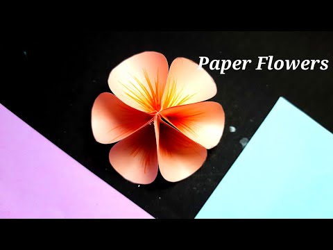 Diy Paper flowers | Realistic paper flower making | Paper flowers | Paper crafts | Shruti'z