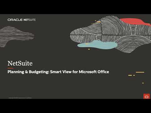 NetSuite Planning & Budgeting: Smart View for Office