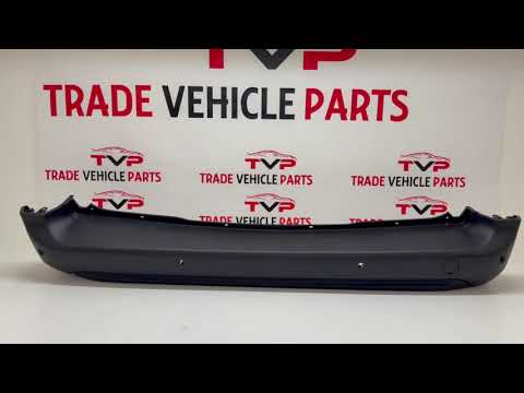 Fits Toyota Proace City 2020- Rear Bumper With PDC Holes Black Textured video