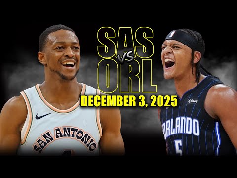 San Antonio Spurs vs Orlando Magic Full Game Highlights - December 3, 2025 | NBA Season