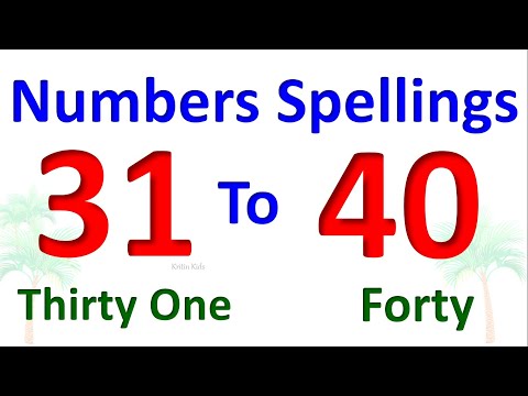 YouTube video about: How do you spell 32?