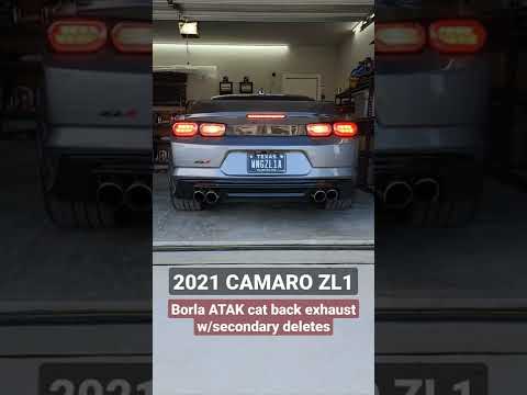 21 Camaro ZL1 w/Borla ATAK cat back & secondary deletes exhaust cold start