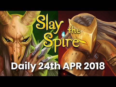 Let's Play Slay the Spire, the daily challenge 24 April 2018 (No commentary)