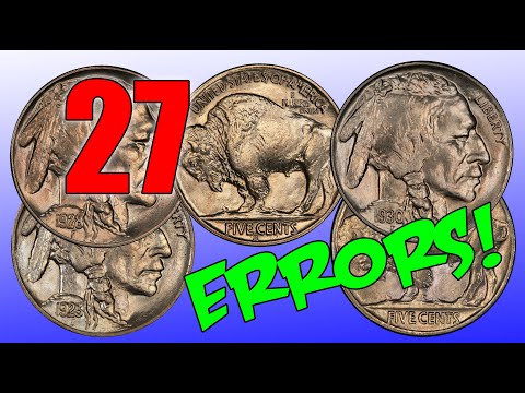 SCARCE BUFFALO 2 Feather NICKEL VARIETIES!