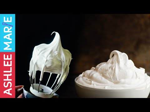 How to make Homemade Marshmallow fluff two ways - aka 7 min frosting, american meringue