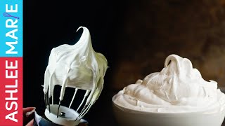 How to make Homemade Marshmallow fluff two ways - aka 7 min frosting, american meringue