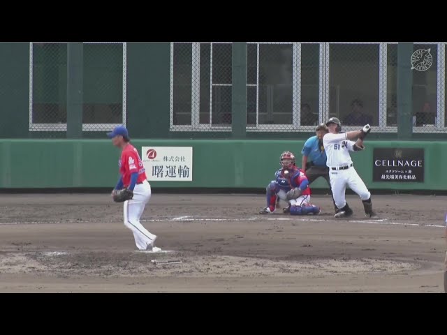 【ファーム】勝ち越しの一打!! マリーンズ・山口航輝 ライト頭上を越えるタイムリーヒット!! 2025年6月4日 千葉ロッテマリーンズ 対 オイシックス新潟アルビレックスBC