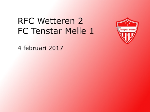 20170204 RFC Wetteren - FC Tenstar Melle