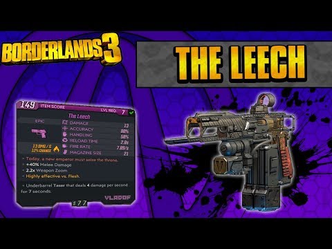 Borderlands 3 | The Leech Unique Weapon Guide (Healing Pistol!)