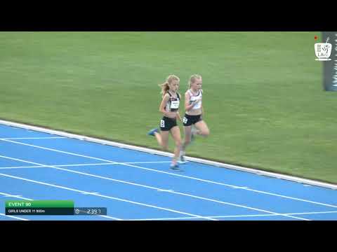 Girls Under 11 800m H3 - 2020 State Combined Events Championships // LAVicTV