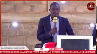 GRANDE PRIERE MENSUELLE DE L'EGLISE SAK SIDA  N 09 HOTE REV PAST ABEL GUIGMA