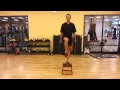 BOX STEP UP (off set) and STABILIZE    (Stability)