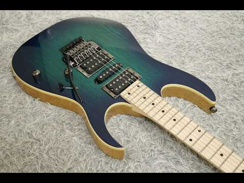 Near Mint 2023 made Ibanez RG370AHMZ-BMT Blue Moon Burst Finish w