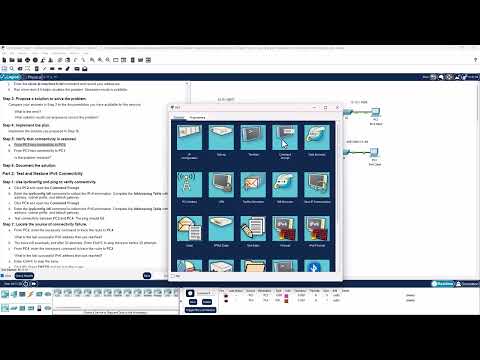 CCNA1-ITNv7 - 13.2.7 Packet Tracer - Use Ping and Traceroute to Test Network Connectivity