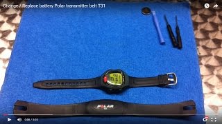 Change / Replace battery Polar transmitter belt T31