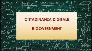 Cittadinanza digitale: E-Government, SPID, PEC