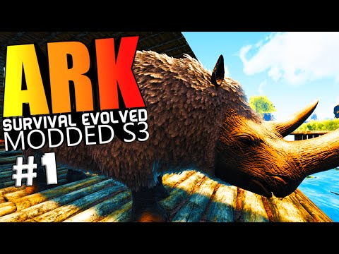 ARK Survival Evolved - THE CENTER, ANNUNAKI GENESIS, EPIC RAFT BASE Modded #1 (ARK Mods Gameplay)