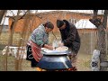 Grandma Made Rice Flour At The Old Mill Rice Halwa Recipe In Azerbaijan