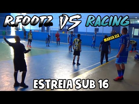 ESTREIA SUB 16 NA FEDERAÇÃO - R.FOOTZ vs RACING - Será que veio a vitória ?