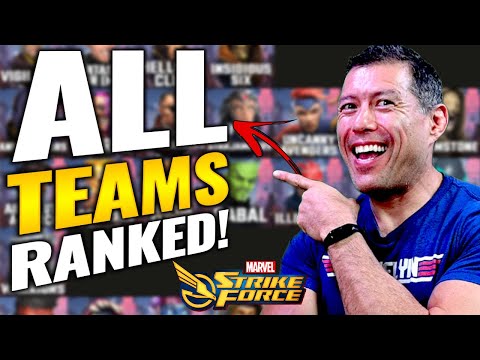 BUILD THESE FIRST1! ALL TEAMS RANKED BEST TO WORST- October 2025 - Marvel Strike Force Tier List
