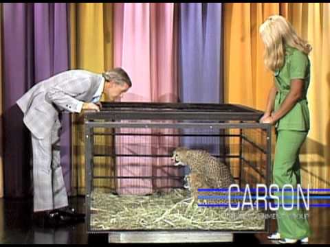 Johnny Carson Jumps into Ed McMahon's Arms