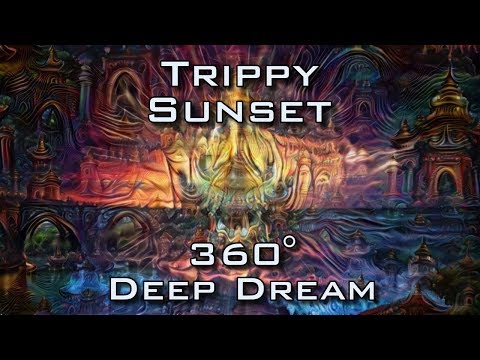 360 VR Trippy Sunset - Psychedelic DeepDream Temple Trip 4K UltraHD