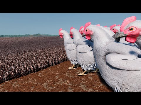 NEW Giant Chickens vs 1 Million Zombies — Ultimate Epic Battle Simulator 2