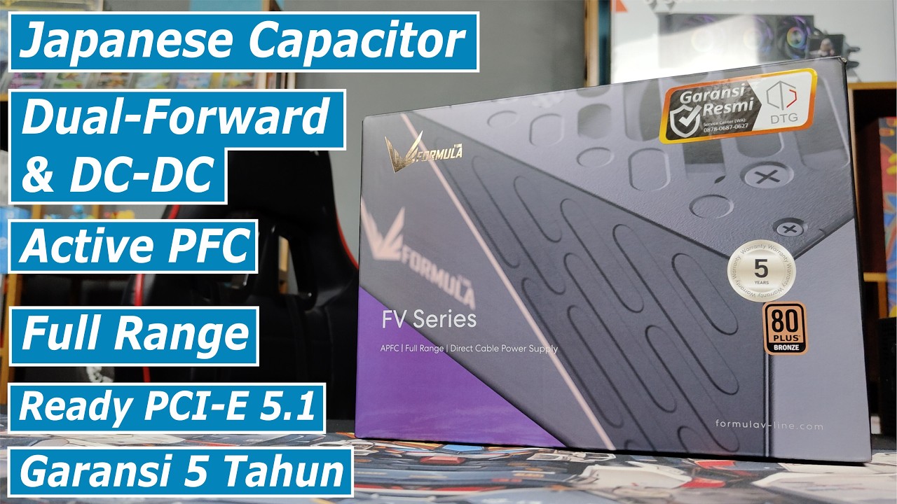 Review Formula V Line FV-750BD 80+ Bronze Power Supply Terjangkau dengan Kualitas Bagus