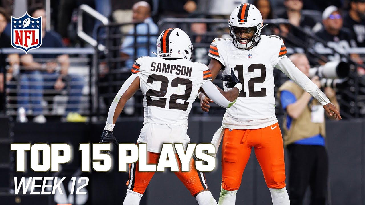 Top 15 plays of Week 12 | 2025 NFL Season