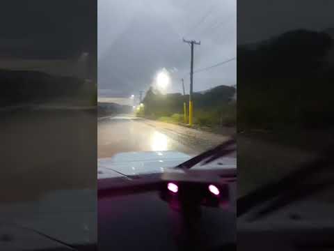 Lluvia torrencial en Sarmiento
