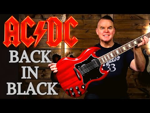 How to Play Back in Black AC/DC -(Beginner ACDC Rock Guitar Lesson)