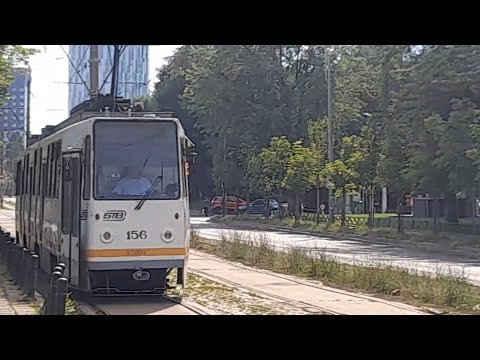 Plimbare cu Vagonul V3A-93 #156 Linia 36 | Platforma Industrială Pipera - Bd Lacul Tei